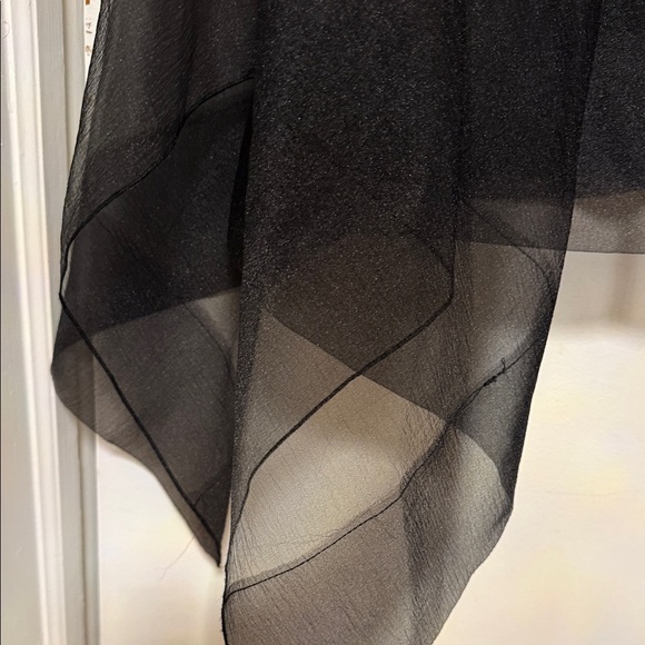 Elegant Black Chiffon Skirt - Picture 5 of 9